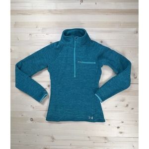 Under Armour Womens Teal UA Wintersweet 1/2 Zip Sweater Jacket XS 1263285